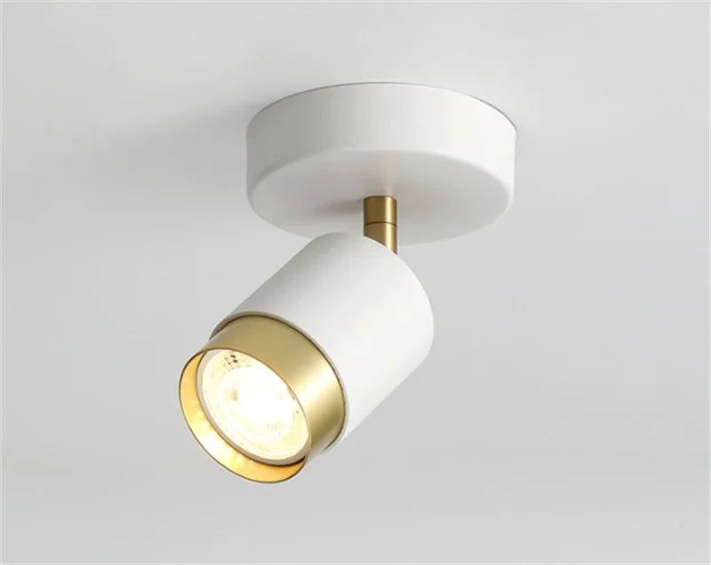 Lámpara de techo LED moderna para interiores, lámpara de araña blanca y negra, foco para sala de estar, dormitorio, comedor, pasillo, foco GU10