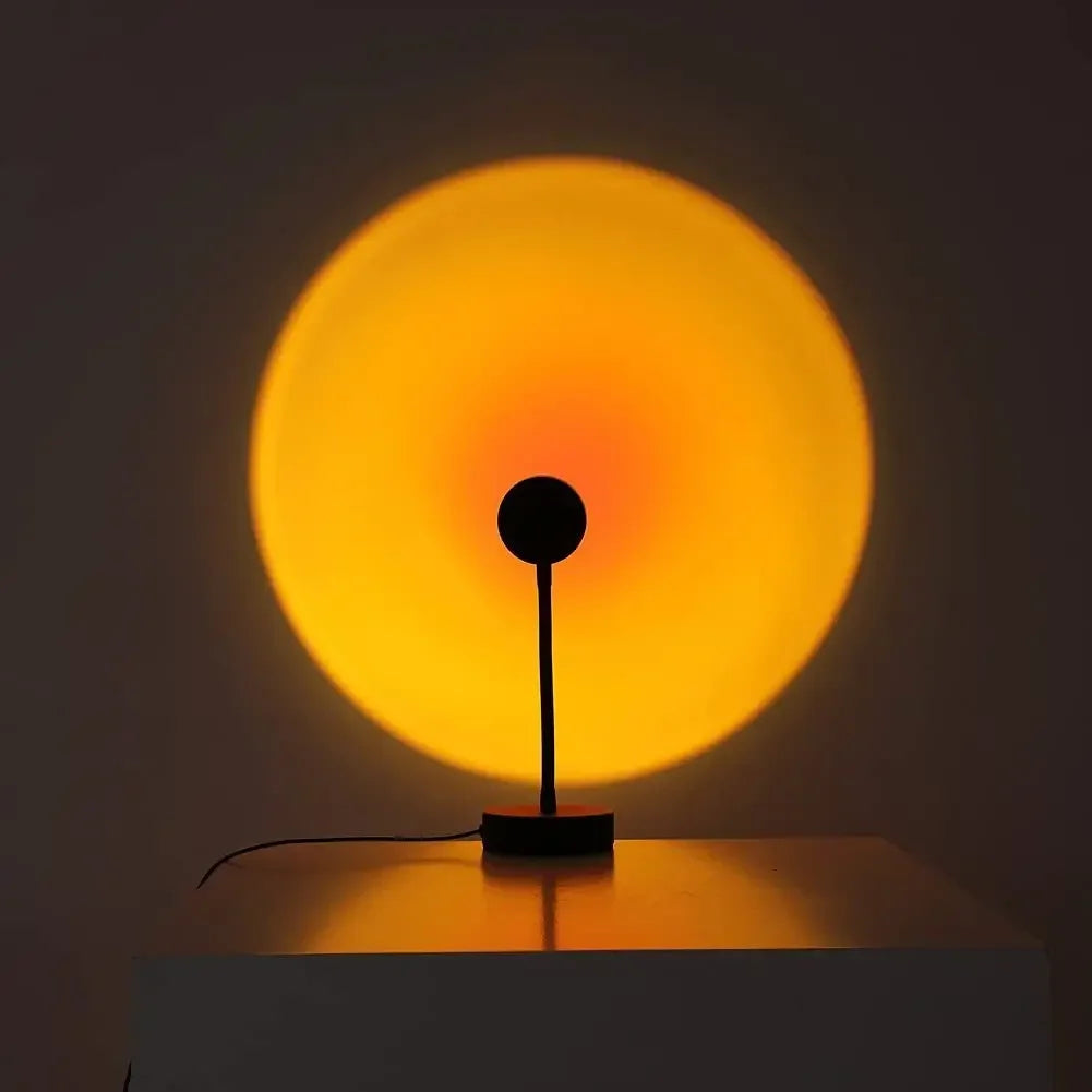 Proyector de luz nocturna LED con atmósfera de atardecer, lámpara de CA de 220 V, enchufe europeo para dormitorio, sala de estar, regalo, decoración de fondo, iluminación