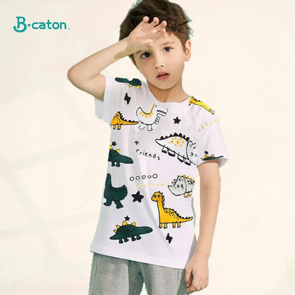 Ropa para niños, camisetas, ropa para niños, camisetas de verano para niños y niñas, camisetas de dibujos animados, ropa de manga corta, 100 % algodón, ropa para bebés