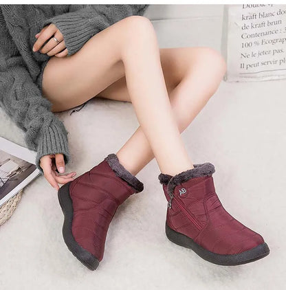 Botas de nieve para mujer, zapatos casuales para mujer, botines impermeables para mujer, botines ligeros de talla grande, botas de invierno para niñas