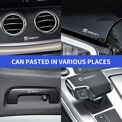 Pegatinas de metal 3D para decoración interior de coche, insignias, calcomanías de estilo para Seat Cupra, León 5F, Ibiza 6L, 6J, León 1P, cojín