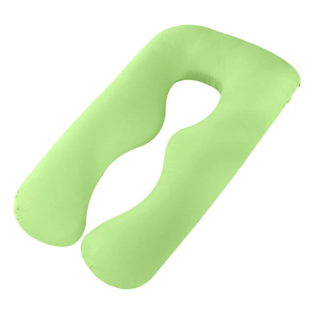 Funda de almohada de maternidad de algodón puro tipo U para embarazadas