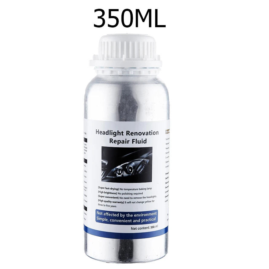 Líquido reparador de faros de coche, renovación de faros de coche, restauración, limpieza, líquido para faros de coche, pulidor de polímero, repuestos para faros de coche
