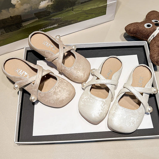 Zapatillas nuevas para niñas, suela suave, para exteriores, antideslizantes, transpirables, informales, con diseño étnico