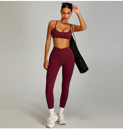Conjunto deportivo de yoga para mujer mikeyoga, 2 piezas, secado rápido, ideal para gimnasio, correr y entrenar. Incluye ropa deportiva de manga corta para yoga.