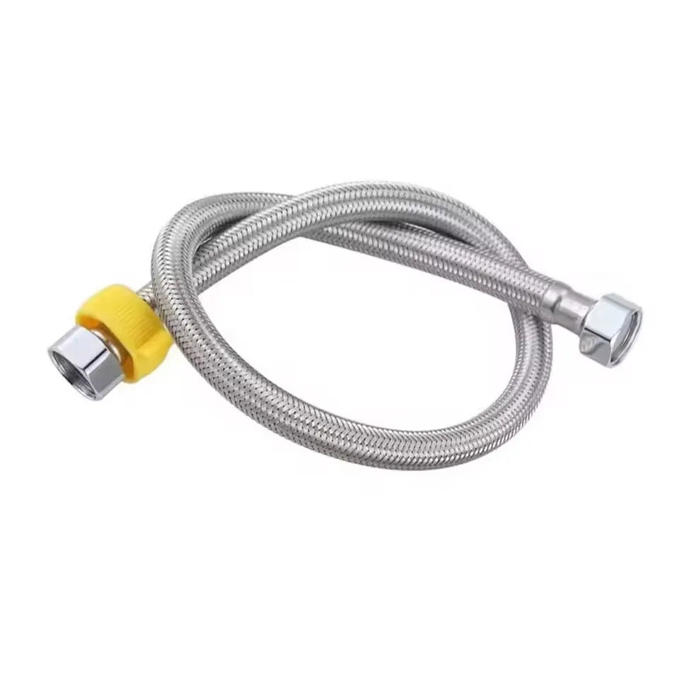 Manguera trenzada flexible a prueba de explosiones para grifo de agua de cocina y baño, de 40, 60, 80, 100, 150 y 200 cm y 1/2 pulgada.