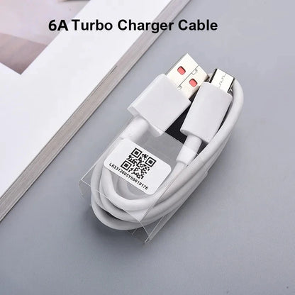 Cargador USB tipo C original Xiaomi 6A de 120 W, 67 W y 33 W con carga rápida turbo para Mi 13, 12, 11, 10 Pro, Ultra Poco X3, Redmi Note K50