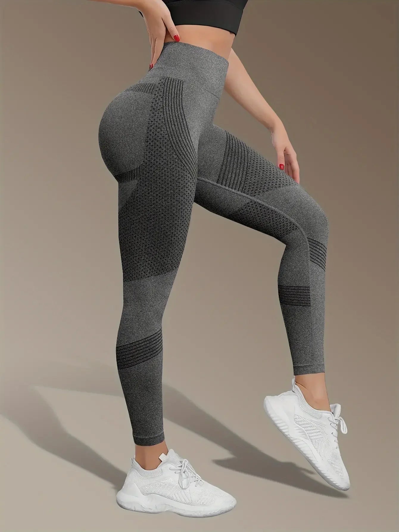 Women's High Waist Seamless Yoga Pants - Quick-Drying、Elastic Sports Pants，Suitable for fitness and training