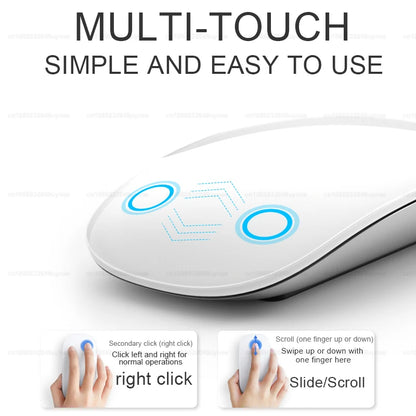 Ratón inalámbrico multitáctil original de Apple para Surface Magic Mouse, MacBook Pro, Air, minicomputadora portátil, tableta, iPad, Bluetooth 5.0.