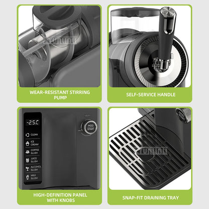 XR-B1 - Máquina portátil de helados y refrescos de 1,8 l para mostrador, automática para batidos y bebidas frías