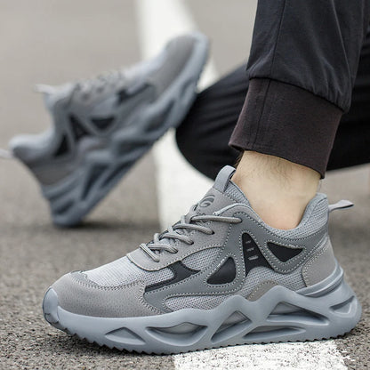 Zapatos de seguridad ligeros para hombre y mujer, zapatos de trabajo con puntera de acero, botas de trabajo, zapatillas deportivas transpirables para hombre y mujer, botas tácticas