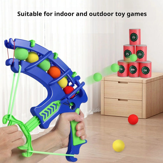 Juego de mesa Montessori para lanzar tirachinas, pelota adhesiva, baloncesto, educativo, para niños, al aire libre