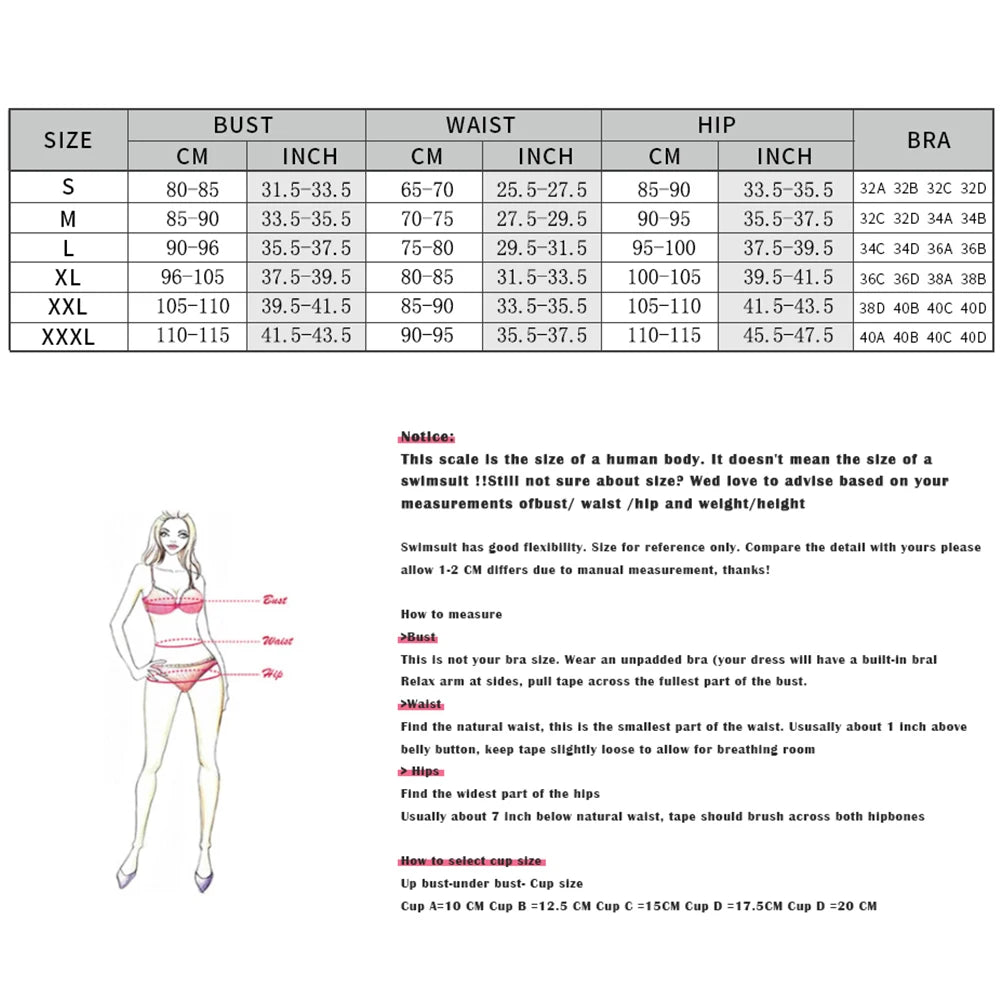 Conjunto de bikini turquesa para mujer, bañador sexy con estampado push up, bikini bandeau para mujer, traje de baño con cuello halter, ropa de playa