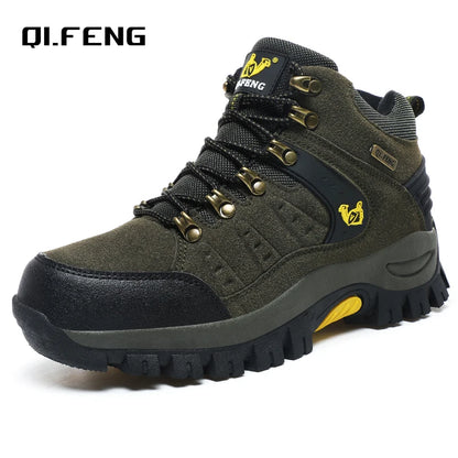 Botines clásicos de moda para hombre, resistentes al desgaste, de ante de vaca, cómodos, para caminar, tácticos