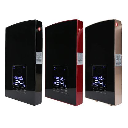 Calentador de agua eléctrico mural con control por voz. Calentador de agua instantáneo para baño, 220-240 V.