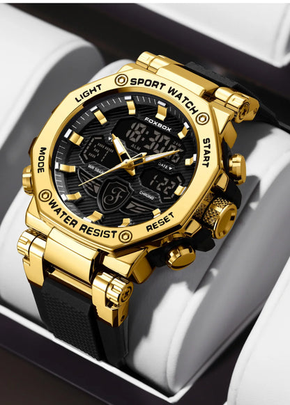 Relojes militares de lujo para hombre LIGE 2024, marca superior, resistentes al agua 5 bar, deportivos, de cuarzo con LED, para hombre, Relogio Masculino.