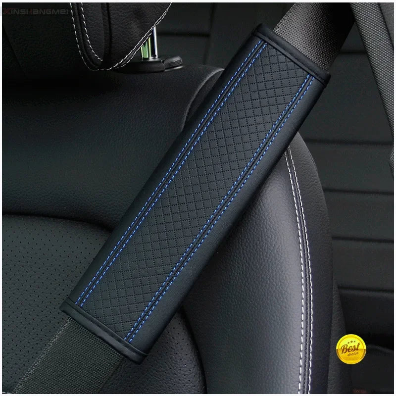 Accesorios para el coche Cinturón de seguridad de cuero PU Cinturón de seguridad Funda de hombro Protección transpirable Almohadilla acolchada para cinturón de seguridad Acceso interior del automóvil