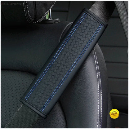 Accesorios para el coche Cinturón de seguridad de cuero PU Cinturón de seguridad Funda de hombro Protección transpirable Almohadilla acolchada para cinturón de seguridad Acceso interior del automóvil