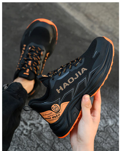 Zapatos de seguridad ligeros para hombre, antirotura, antipinchazos, zapatillas de trabajo, botas de seguridad protectoras, zapatos de trabajo con puntera de acero.