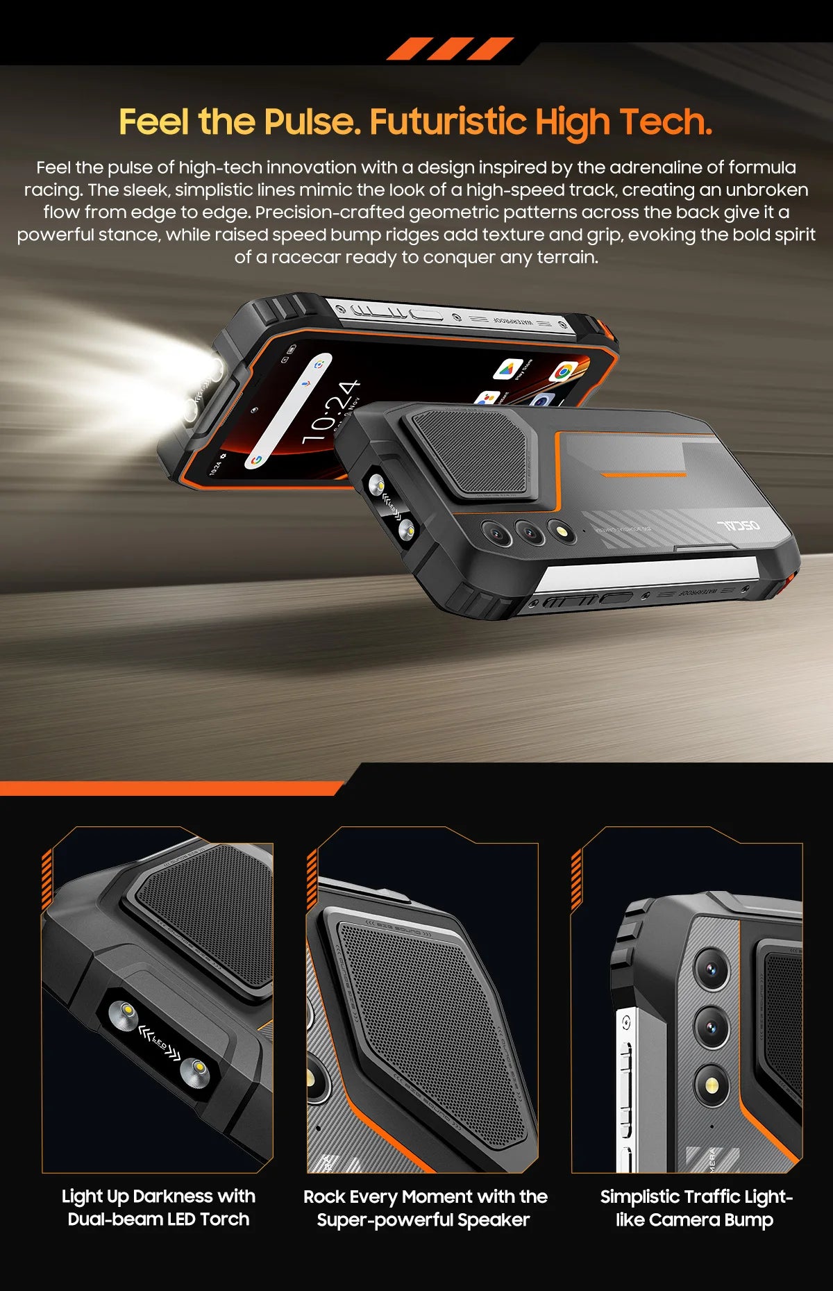 [Estreno mundial] Blackview OSCAL PILOT 1: Teléfono resistente, smartphone de 6 GB y 256 GB, pantalla HD+ de 6,67", batería de 15000 mAh y NFC.