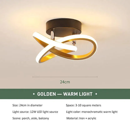 Lámparas de techo LED para pasillo, modernas y minimalistas, para sala de estar, balcón, entrada, escalera, decoración del hogar, accesorios LED brillantes.