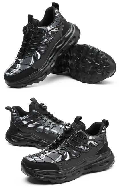 Calzado de seguridad talla 47 48 para hombre y mujer, zapatos de trabajo con puntera de acero, ligeros, botas de seguridad indestructibles, zapatillas de trabajo.