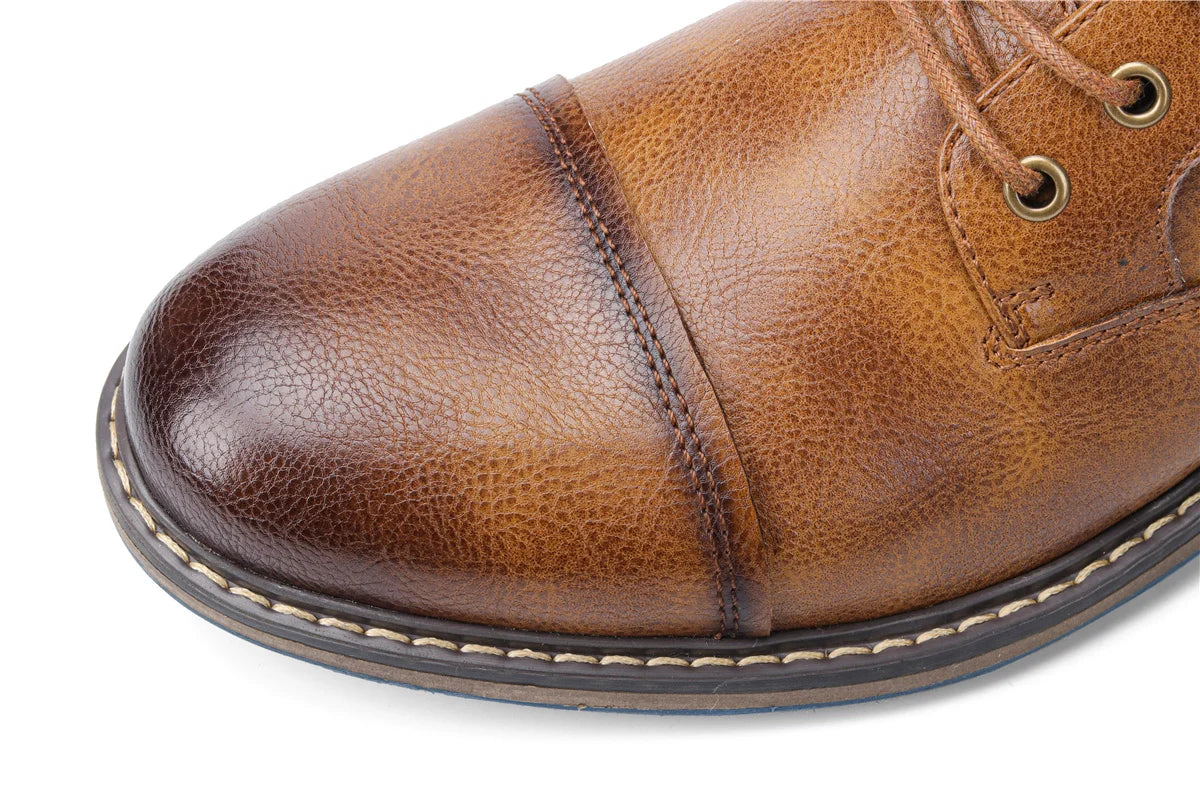 Botas retro para hombre, talla 7-13, moda 2023, cómodas botas de cuero para primavera.