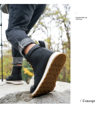 Calzado de seguridad para hombre, resistente a impactos, perforaciones y desgaste. Botas de trabajo antideslizantes de caña alta, ideales para exteriores, fábricas y trabajos de protección.