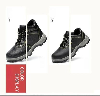 Work Safety Shoes Men Waterproof Slip On Male Breathable Work Steel Toe Shoes Electrical Insulation Construction Sneakers