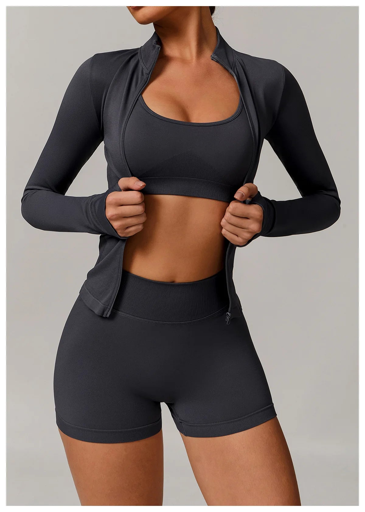 Conjunto de yoga deportivo sin costuras para mujer, 2 o 3 piezas, ropa deportiva para gimnasio, conjuntos de yoga para mujer, chándales, sujetador deportivo, leggings para gimnasio