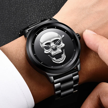 Relojes deportivos LIGE para hombre, marca superior, reloj de cuarzo de lujo para hombre, reloj de pulsera de acero inoxidable resistente al agua para hombre, reloj Masculino