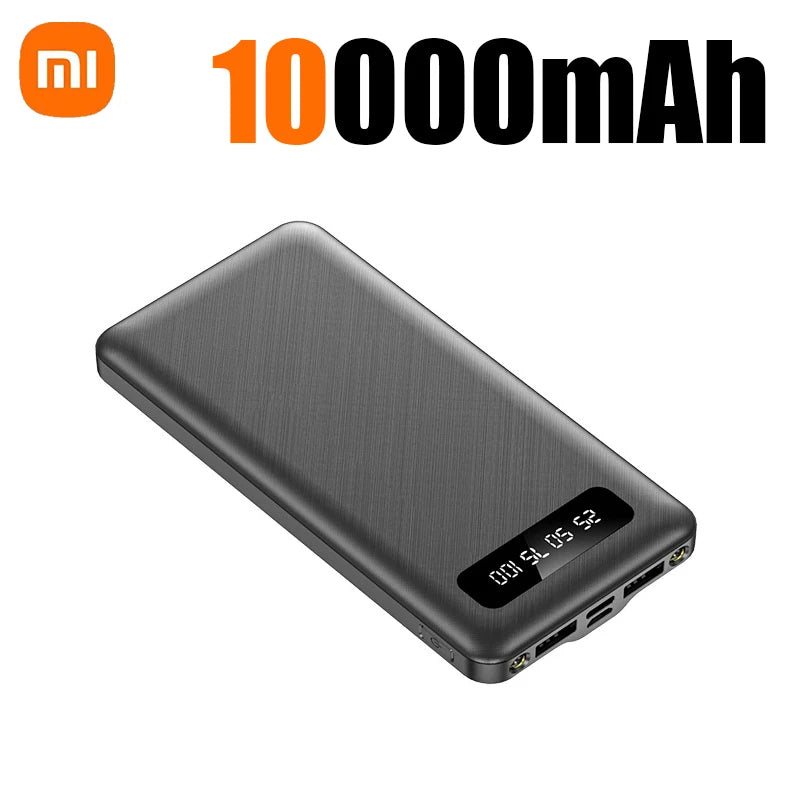 Batería externa portátil Xiaomi de 500.000 mAh y 120 W de carga ultrarrápida de gran capacidad con pantalla digital LED para teléfonos.