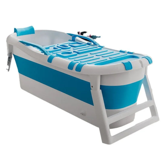 Cubo de baño grande y grueso que puede sentarse y acostarse Artefacto doméstico Bañera plegable para adultos Lavabo de baño para adultos Sudor por todas partes