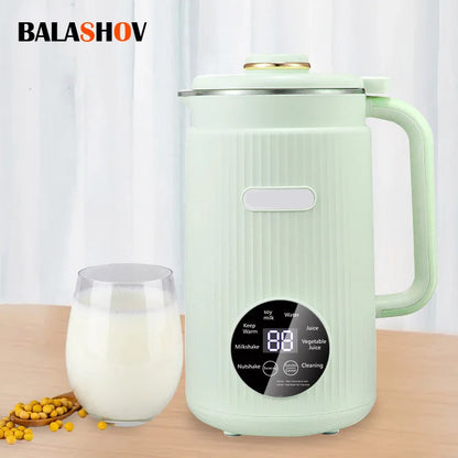 Licuadora eléctrica multifuncional de leche de soja de 220 V/110 V, licuadora automática para jugo de frutas, hervidor de agua para hervir leche de soja.