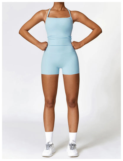 2PCS Seamless Yoga Set Women Workout Set Sportswear Gym Clothing Fitness Long Sleeve Crop Top High Waist Leggings Sports Suits