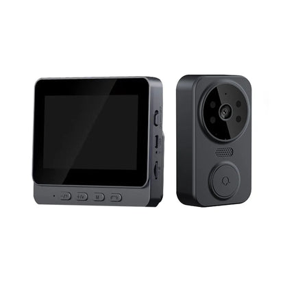 Videoportero inalámbrico con cámara de seguridad inteligente, visión nocturna, WiFi 2.4G, HD, detección de movimiento y almacenamiento en la nube.