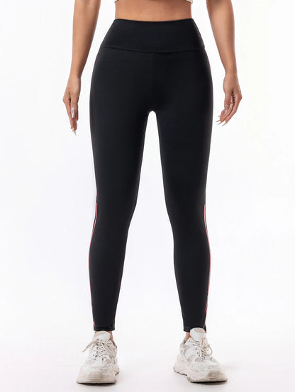 Pantalones de yoga de cintura alta con efecto push-up para mujer, pantalones deportivos para correr, entrenar y hacer fitness, leggings deportivas con estampado de letras.