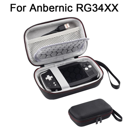 Bolsa de viaje rígida y portátil para la consola de juegos portátil Anbernic RG34XX. Estuche a prueba de golpes. Accesorios para RG34XX.