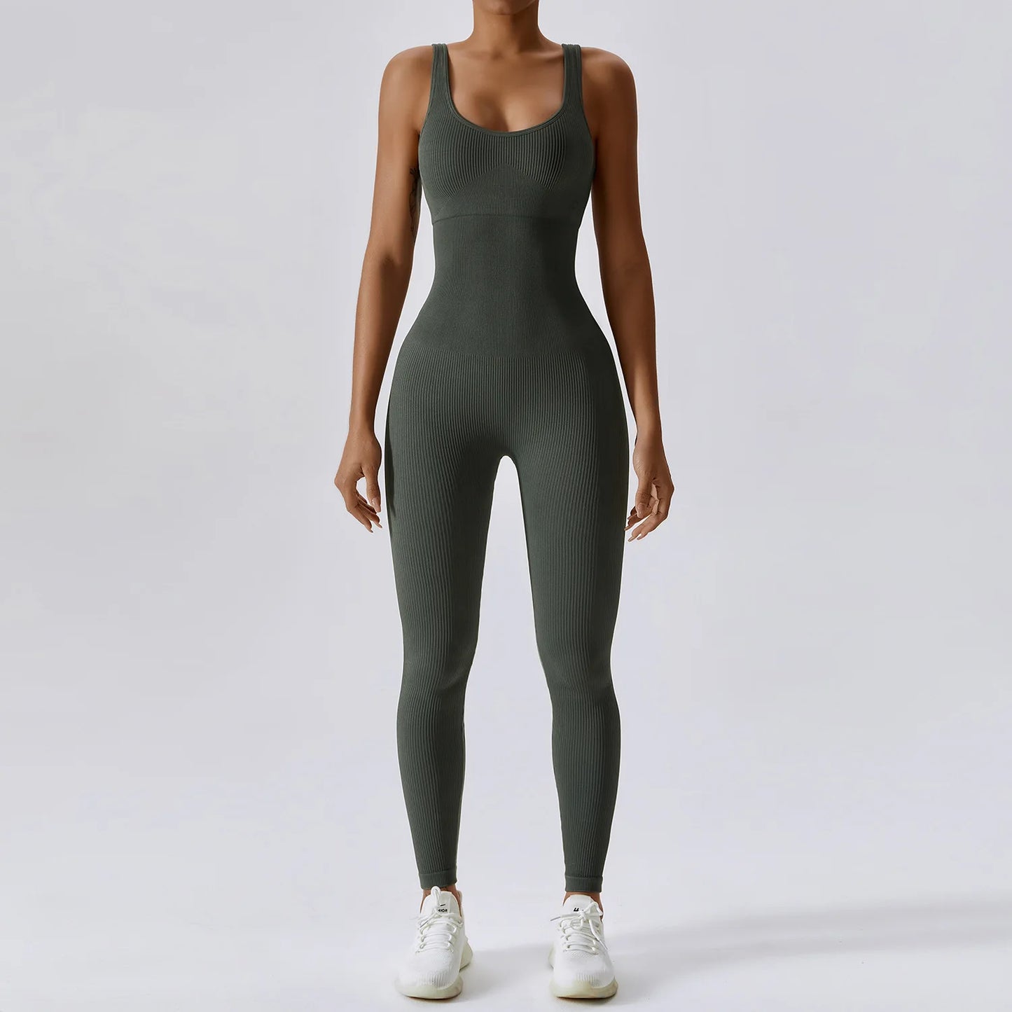 Traje de yoga de una pieza sin costuras de primavera, conjunto de entrenamiento de fitness para danza y tonificación abdominal, mono elástico, ropa deportiva de gimnasio con efecto push up