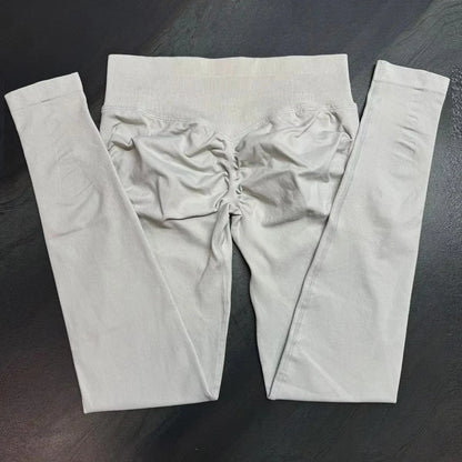 Leggings deportivas sin logo para mujer, efecto push-up, cintura baja, sin costuras, para gimnasio, yoga y entrenamiento.