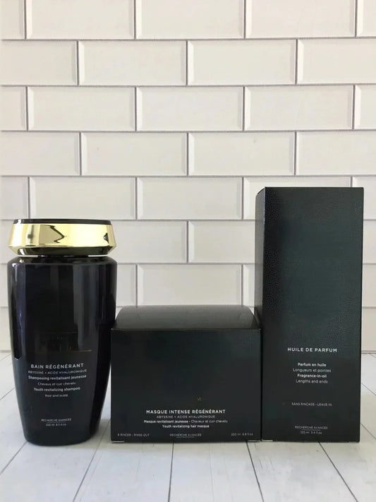 Rutina revitalizante de 3 pasos para cabello y cuero cabelludo