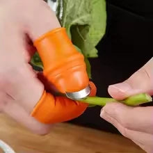 Cortador de pulgar, herramientas de jardinería, tijeras de podar, separador de vegetales y plantas, herramienta para dedos, cortador de cocina multifunción.