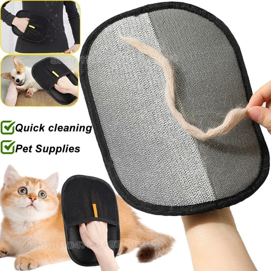 Guantes electrostáticos reutilizables para quitar el pelo de mascotas, cepillo para quitar el pelo de perros y gatos, dispositivo adhesivo, rascador de pelo para el hogar, guantes de aseo para gatos.