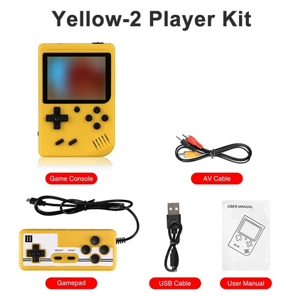 NUEVA mini consola de videojuegos retro portátil de 8 bits, reproductor de juegos portátil con 400 juegos integrados, salida AV, consola de juegos Gameboy videojuego