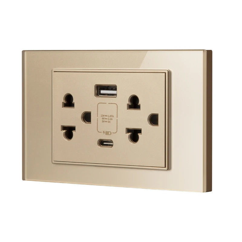 Adaptador de enchufe de pared USB Herepow serie 118 estándar estadounidense de Tailandia, tipo C, carga rápida de 3.1 A para electrodomésticos inteligentes Google Home