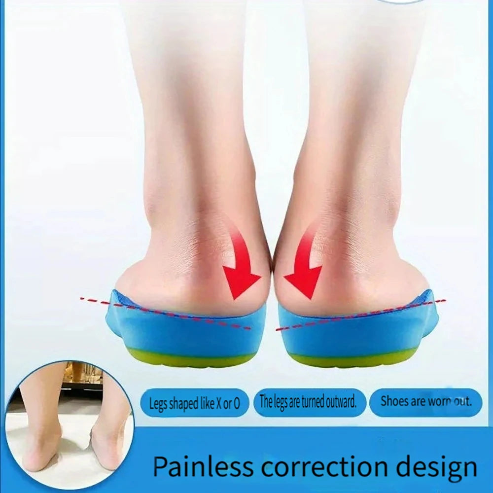 Plantillas ortopédicas para niños con soporte de arco alto para pie plano, fascitis plantar, calzado deportivo cómodo para correr.