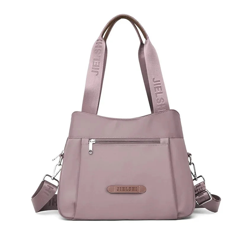 Bolso bandolera de nailon impermeable de moda, bolso informal para ir de compras o de viaje, bolso de mano Jietrans de nuevo estilo, bolso de un solo hombro.