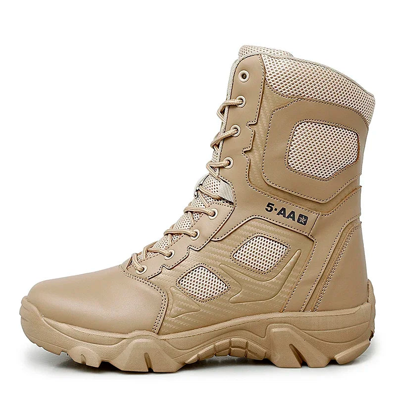 Botas tácticas para hombre, nuevas, de invierno, para combate, hasta el tobillo, antideslizantes, para trabajo, seguridad, botas militares, impermeables, para motocicleta.