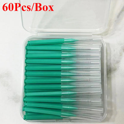 Cepillos interdentales Escova para el cuidado de la salud dental, 30, 60 y 120 unidades, limpiadores interdentales, cepillos dentales de ortodoncia, herramienta de higiene bucal.