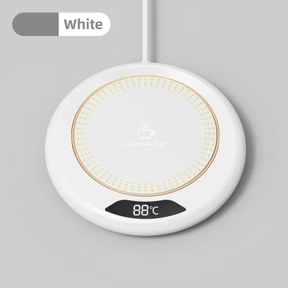 Calentador de tazas USB con 3 configuraciones de temperatura, posavasos calefactor para tazas de café de invierno, placa calefactora termostática inteligente, almohadilla calefactora para leche, té y agua